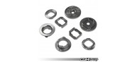 034 Billet Aluminum Rear Subframe Insert Kit, F2x/F3x Chassis